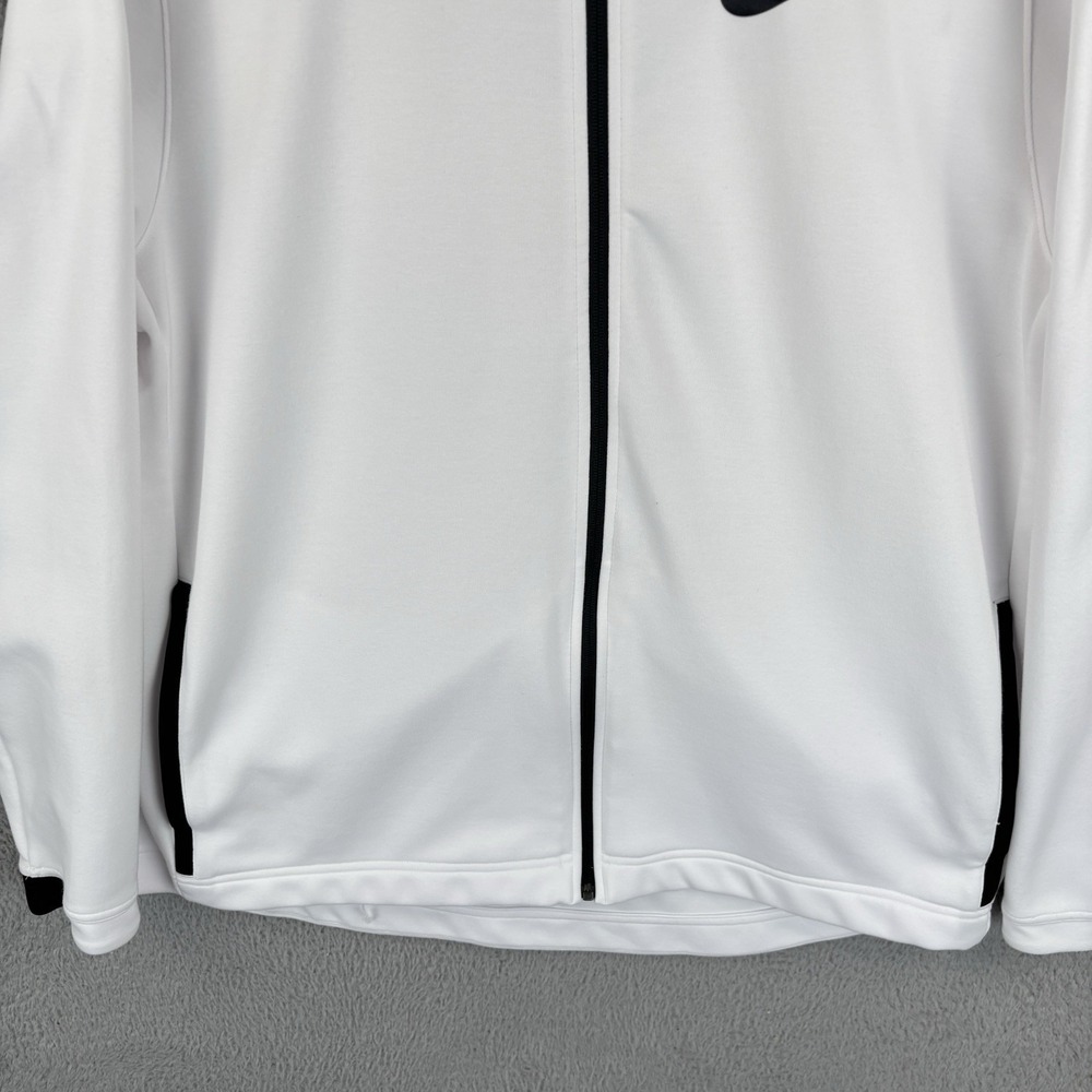 Nike Dri-FIT Showtime Full-Zip Basketball Hoodie Mens 2XL White Performance - Picture 3 of 11